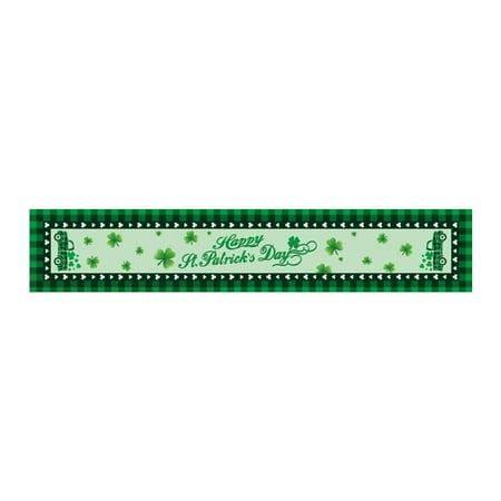 

Irish Festival Table Runner Linen Anti Oil Easy to Clean Table Cloth Digital Printing Table Mat
