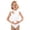 White, variant on Fozruso Girls Sleeveless Strappy Dance Romper Gymnastics Leotard With Mesh Cutout Design For Summer Performance Practice Summer Girls Jumpsuits Sizes 2-3 Years