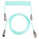 thumbnail image 1 of Cable de Teclado en Espiral USB C Cable de Teclado Mecánico con Cable de Aviador de Metal Desmontable 1,5 M USB-C A USB-A D, 1 of 5
