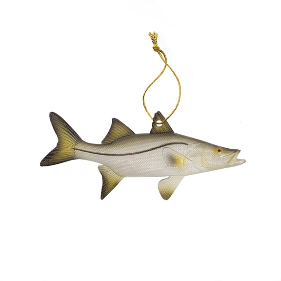 Common Snook Fish Coastal 5" Christmas Tree Ornament Hanging Nautical Holiday Decor Xmas Gift Topper