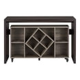 thumbnail image 4 of FOA Minshew Solid Wood 2-Piece Convertible Desk with Bookcase Set in Brown, 4 of 5