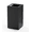Small Open-Top Square Trash Can - Black, variant on Esheno Commercial Trash Can 19 Gallon Steel Indoor Outdoor Tethered Lid Removable Bucket Weather Resistant for Park School Mall Office Black