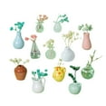 thumbnail image 1 of Mini Ceramic Vase for Refrigerator Decoration Funny 3D Desktop Ornament Cute Kitchen Accessories and Unique Locker 5PCS, 1 of 3