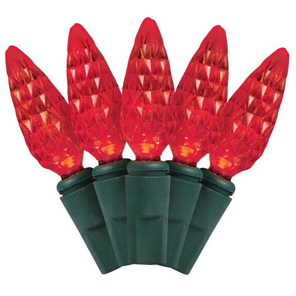 J Hofert C6 LED Light Set - 210 Bulbs, Red