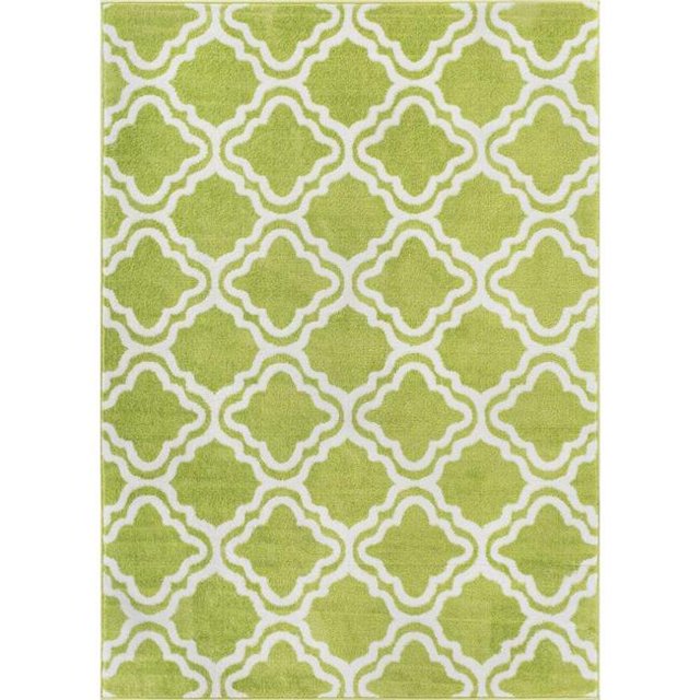 Well Woven 09455 Calipso Kids Rug, Green - 5 x 7 ft.