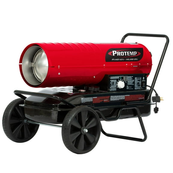 Protemp 140000 Btu Kerosene Or Diesel Forced Air Heater With Thermostat