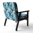 thumbnail image 5 of Designart "Oceanic Mirage Tropical Pattern III" Upholstered Tropical Accent Chair and Tropical Arm Chair - Multiple Color & Pattern, 5 of 7