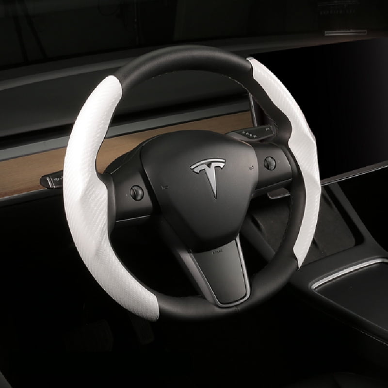 Tesla Y steering wheel cover model 3 suede ultrathin sweatabsorbing