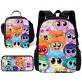 thumbnail image 1 of Conjunto de 3 piezas de Anime para niños y niñas, mochila escolar con bolsa de almuerzo, bolsas de lápices, el mejor regalo, 1 of 5