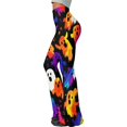 thumbnail image 5 of Leidass Women's Halloween Flare Leggings Black Cat Pumpkin Print High Waist Buttery Soft Bell Bottom Yoga Pants Red XL, 5 of 6