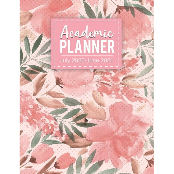 Academic planner July 2020June 2021 Planner Monthly Calendar with