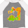 thumbnail image 4 of Inktastic Happy Dinosaur First Birthday-green Boys or Girls Long Sleeve Baby Bodysuit, 4 of 5