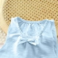 thumbnail image 4 of Chbgutlmr Girls Clothes 2pc Outfits Sleeveless Bowknot Cute Shirts Baggy Comfy Pants Children Casual Sets, 4 of 5