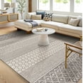 thumbnail image 7 of Hauteloom Lester Living Room, Bedroom Area Rug - Bohemian, Transitional - Charcoal, White, Light Slate - 18" x 18" Sample, 7 of 7
