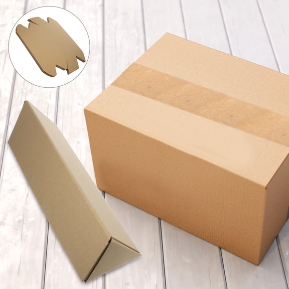FENGGUIQU 10Ud Caja Triangular De Envío Para Almacenamiento Y Transporte Papel Kraft Color