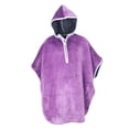 thumbnail image 3 of Capa con capucha, Poncho de invierno, capa forrada, reutilizable, Universal, forro , calentador con capucha, cubre cortavientos para , Violeta Yinane Manta para silla de ruedas, 3 of 8