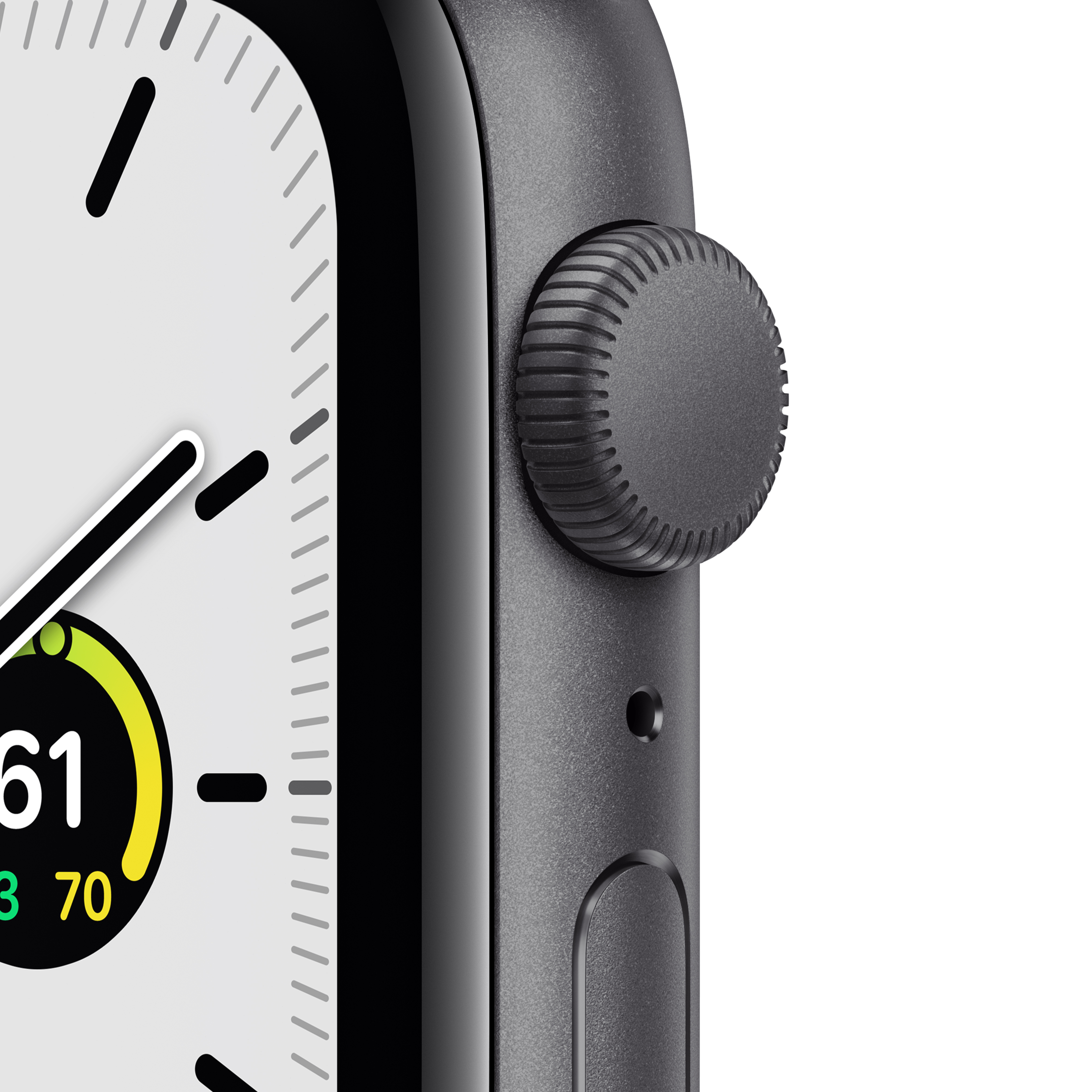 Apple Watch SE (1st Gen) GPS, 44mm Space Gray Aluminum Case with Midnight Sport Band - Regular - image 2 of 9