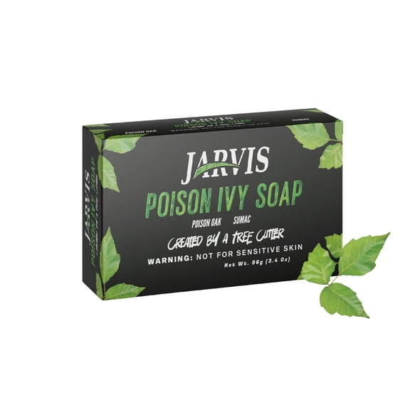 Jarvis Outdoor Soap "Created By A Tree Cutter" -Fragrance Free, Drying Soap for Relief for Poison Ivy, Oak and Sumac. Simple Ingredients That Work