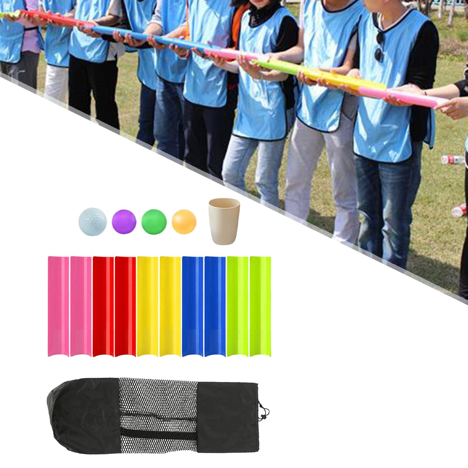 Rushawy Pipeline Challenge Game with Storage Bag Field Day Game Golf Balls Pipeline Kits 40cm