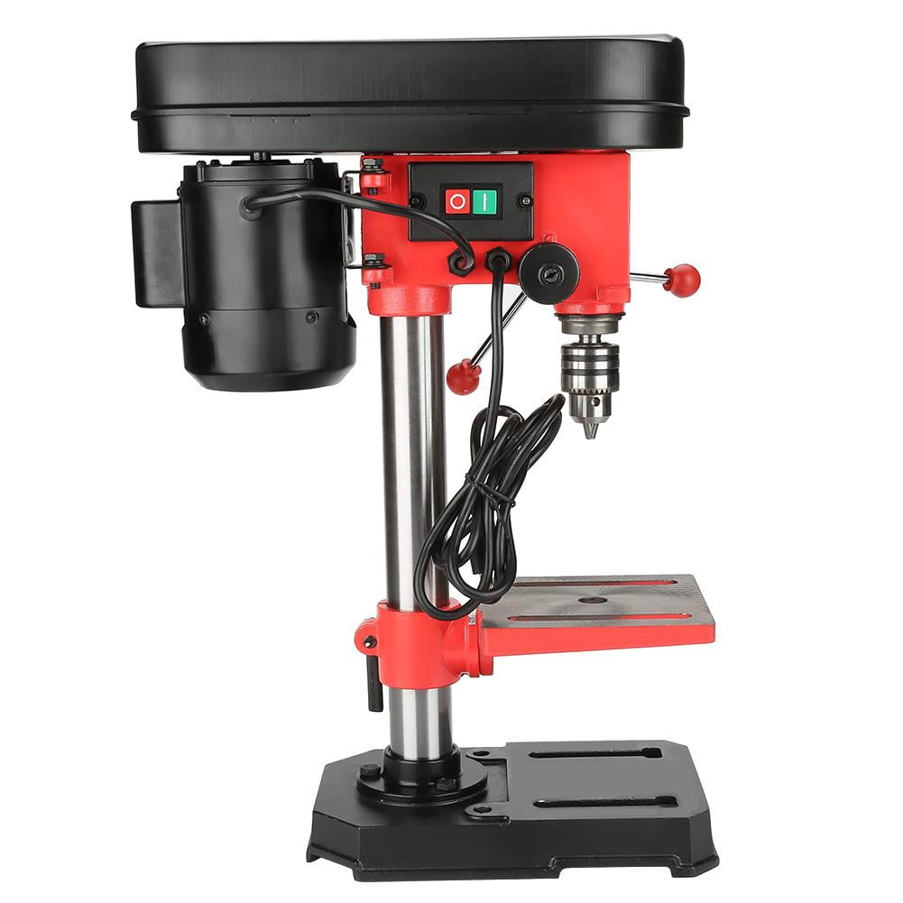 5-Speed/ Electric Bench Drill Press Stand Workbench Repair Mini Drilling Machine Adjustable Angle /& Speed 350W