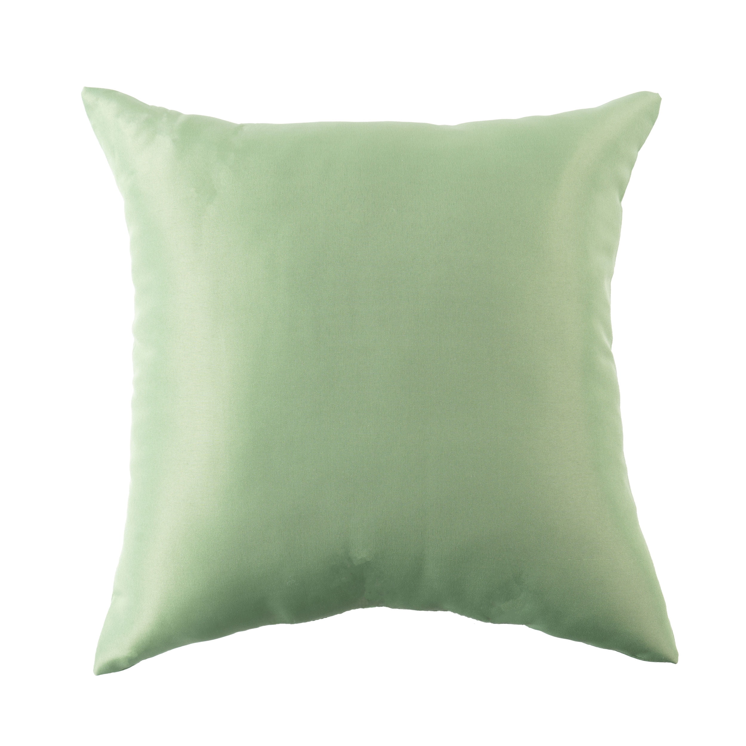 (2 pack) Mainstays Sage Solid Reversible Outdoor Throw Pillow 16 Inch Sage