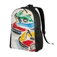 thumbnail image 2 of Cauagu Colorful Abstract Bumper Cars Print Backpacks,Travel Daypack Casual Laptop Backpack Bookbag Fits 15 Inch Computer for Men Women, 2 of 8