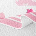 thumbnail image 5 of Manfei Teens Bow Knot R Personalized Initial Quilt Full,Ribbon Bow Cute Princess Bowtie Full Bedspread Sets for Girls Female, 5 of 7