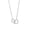 Silver, variant on Custom Engraved Double Heart Interlocking Necklace, Eternal Love Name Pendant, Valentine's Day Gift, Gold Plated Stainless Steel Jewelry, Two Hearts As One Clavicle Chain