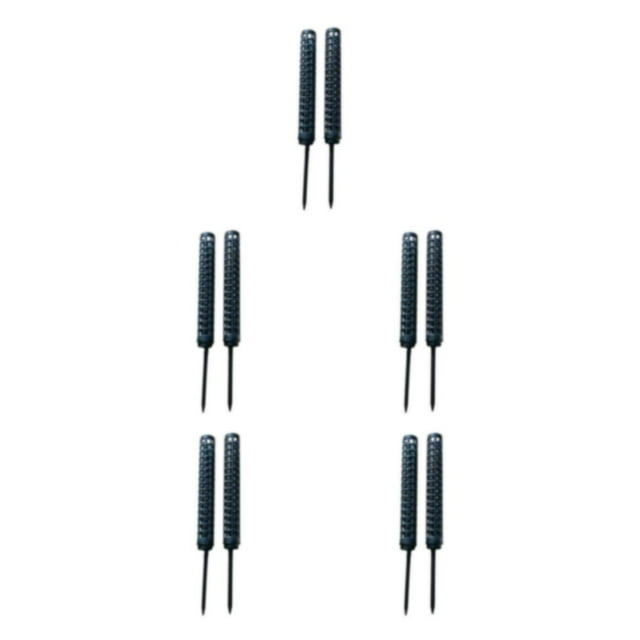 relayinert 2pcs Plastic Mesh Moss Pole For Monstera Durable And Long-lasting Fillable Moss Pole Monstera Plant Support Stackable Black 5Set