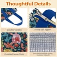 thumbnail image 4 of Pioneer Flower Floral Print Pattern Insulated Lunch Bag for Women & Adults,Large Portable Soft Cooler Lunch Bag,Thermal Food Storage Tote with Pearl Cotton,8.66L,8.75x5.75x9.5 Inch, 4 of 6