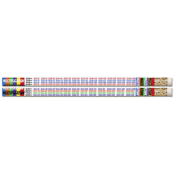 Musgrave Pencil MUS2348D-12 Tables de Multiplication Crayons Amusants Motivationnels - 12 Dazon