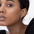thumbnail image 4 of Lancharmed Silver Plated Cute Earrings for Womens,9 Pairs of Zircon Love U Shape Twist Hoops Earring Gift for Grandma, 4 of 8