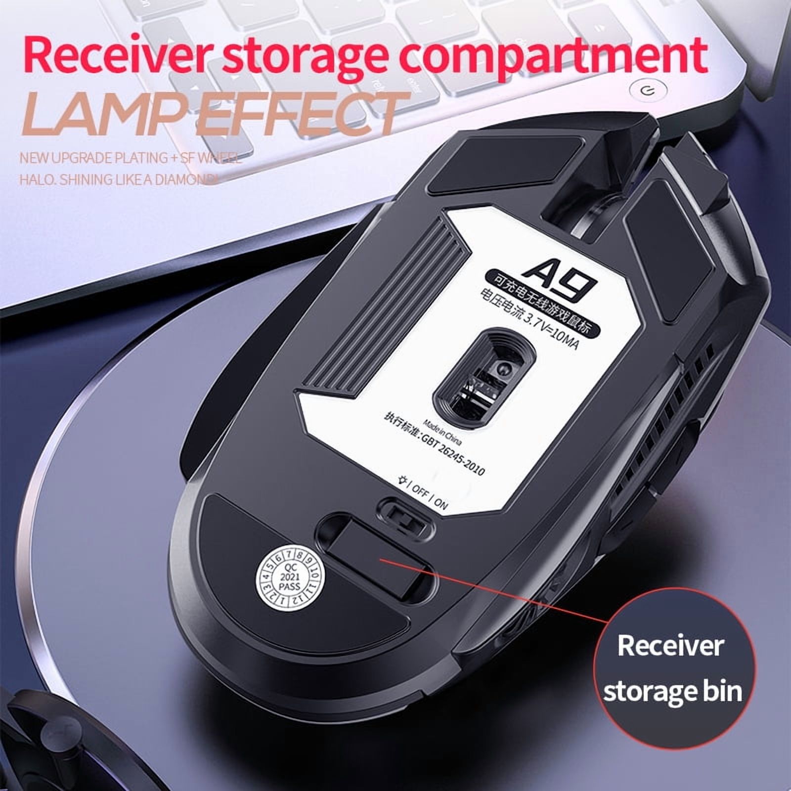 JOUALY Wireless Gaming Mouse, Rechargeable, Silent photo 5