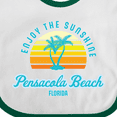 thumbnail image 4 of Inktastic Summer Enjoy the Sunshine Pensacola Beach Florida in Blue Boys or Girls Baby Bib, 4 of 4