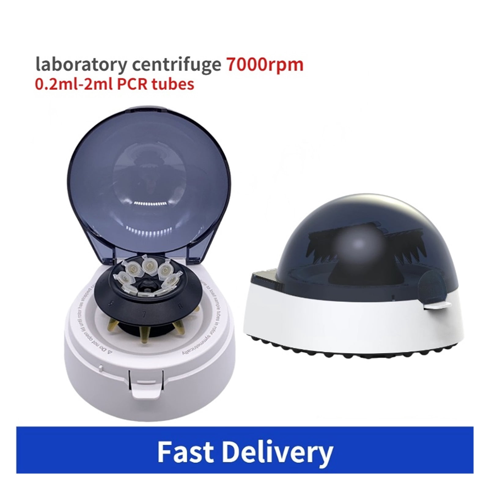 Economical Palm Micro Centrifuge 7000rpm Lab Mini Centrifuge Machine 0.2ml-2ml PCR Tubes Microcentrifuge ,Easy to Operate