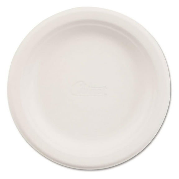 21225PK Paper Dinnerware Plate 6-Inch dia White 125/Pack Medium