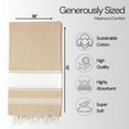 thumbnail image 2 of Top Cotton Cotton Turkish Beach Towel - 36” x 72”- Pack of 4 Large, Bathroom, Beach Essentials, Gym, Quick Dry for Shower, Lightweight Large Towels for All (Beige), 2 of 6