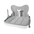 thumbnail image 4 of Inodoro para perros, bandeja de inodoro para entrenamiento de mascotas, urinario, rejilla de malla grande, entrenador para ir al baño, inodoro de esqu gris, 4 of 8