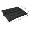 thumbnail image 2 of Modern Patio Cushion for Outdoor Furniture Bench Cushion 120*100cm/47.24*39.37in Black, 2 of 13