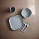 thumbnail image 4 of Set de 2 bowls cuadrados para niños Mushie, libres de BPA, 490 ml, 4 of 8