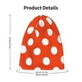 thumbnail image 4 of Honeii Orange And White Polka Dot1 Print Kids Knit Beanie Watch Hat ,Knit Cap for Boys and Girls, 4 of 7