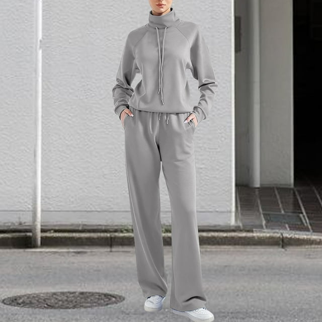 Pyhlmscde Ensemble de Survêtement Décontracté à Manches Longues pour Femmes, Ensemble de Pyjama pour Femmes, Tenues d'Automne pour Femmes