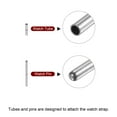 thumbnail image 4 of Uxcell 10Pack Watch Strap Tubes Pins, 1.1mm Tube Dia, 9mm Pin Length Stainless Steel, 4 of 5