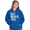 thumbnail image 5 of Best Mom Ever Cute Happy Mothers Day Zip Hoodie Sweatshirt Women Brisco Brands S, 5 of 6