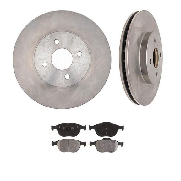 02-04 Fits Ford Focus SVT Front Brake Rotors & Pads 54113 CD970