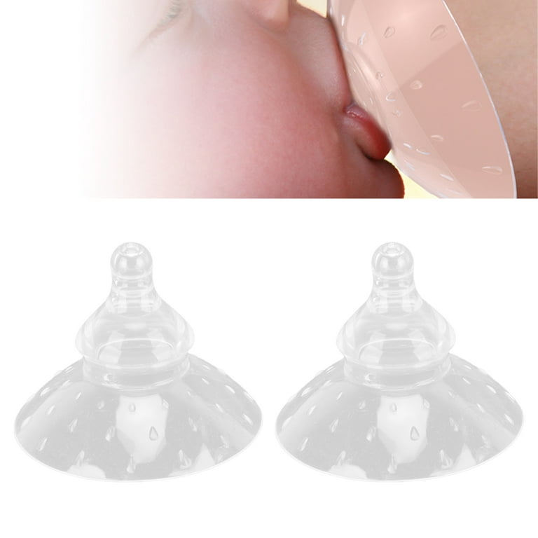 CNKOO Breastfeeding Protection Kit--2PCS Silicone Nipple Shield Protectors  Breastfeeding Transparent Nipple Protection Cover + 50PCS Stay Dry  Disposable Nursing Pads for Breastfeeding 