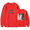 Red, variant on Peso Pluma Merch Sweatshirt ÉXODO Tour 2024 Album Cover Casual Long Sleeve Hoodie Men Women Crewneck Rapper Sweatshirts