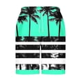 thumbnail image 4 of LIBRCLO Mens Swim Trunks Thin Quick Dry Hawaiian Bathing Suits Elastic Waist Swimsuits Summer Beach Board Shorts Patchwork Color Swimwear Mint Green XXL, 4 of 5