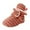 Brick Red, variant on TAIAOJING Toddler Shoes Baby Unisex Child Cozy Booties Winter Accessory Set Versatile Footwear 6-12 Months