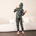 thumbnail image 2 of 2023 New Christmas Family Outfits Adults Kids Infants Baby Matching Clothes Cute Ear Hooded Jumpsuits Zipper Overalls Xmas Look, 2 of 3